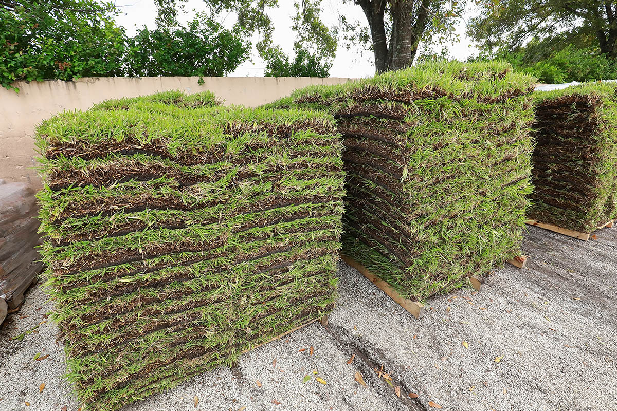 How to Arrange Sod in a Pallet  